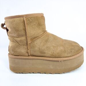 UGG Classic Mini Platform Boots Chestnut 1134991 Size 6